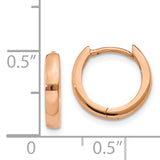 14k Rose Gold 1.8mm Round Hinged Hoop Earrings TF763