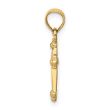 14k Small Cross Charm D1617