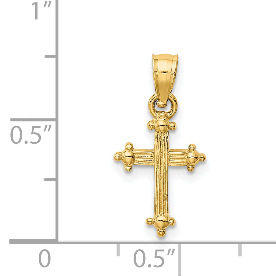 14k Small Cross Charm D1617