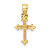 14k Small Cross Charm D1617