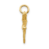 14K  3-D Ballerina Charm A9048