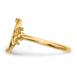 14k Polished Horseshoe Ring R644