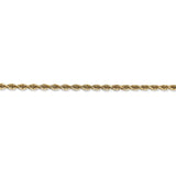14K 26 Inch 2.75mm Diamond-cut Quadruple Rope Lobster Clasp Chain QTR021