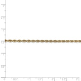 14K 26 Inch 2.75mm Diamond-cut Quadruple Rope Lobster Clasp Chain QTR021
