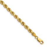 14K 26 inch 4.25mm Diamond-cut Rope with Lobster Clasp Chain 033L