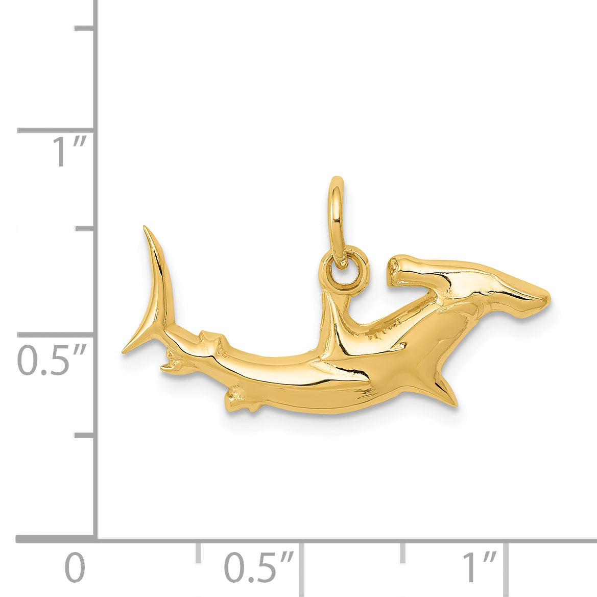 14k Hammerhead Shark Charm D3450