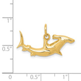 14k Hammerhead Shark Charm D3450