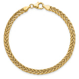 14k Polished 4.3mm Fancy Braided Link 17 inch Necklace SF2413