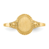 14k Childs Fancy Signet Ring R217