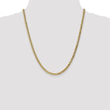 14K 26 inch 3.9mm Flat Beveled Curb with Lobster Clasp Chain FBU100