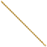 14K 26 inch 4.25mm Diamond-cut Rope with Lobster Clasp Chain 033L