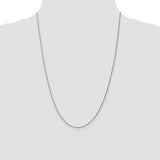 14K White Gold 10 inch 1.15mm Diamond-cut Machine Made Rope with Lobster Clasp Chain Anklet W010