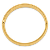 14k 9/16 High Polished 14.5mm Hinged Oval Bangle Bracelet HP9/16