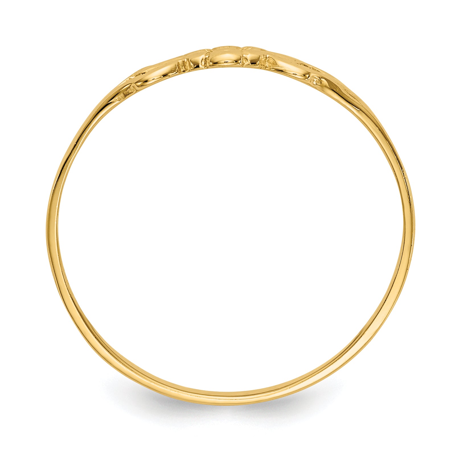14K Flower Size 5 Baby / Childs Ring R532