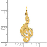 14k Treble Clef Charm C1096