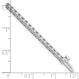14k White Gold Complete 2.17 carat Round AAA Diamond 4-prong 7 inch Tennis Bracelet X730WAAA