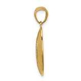14K Football Pendant C4689