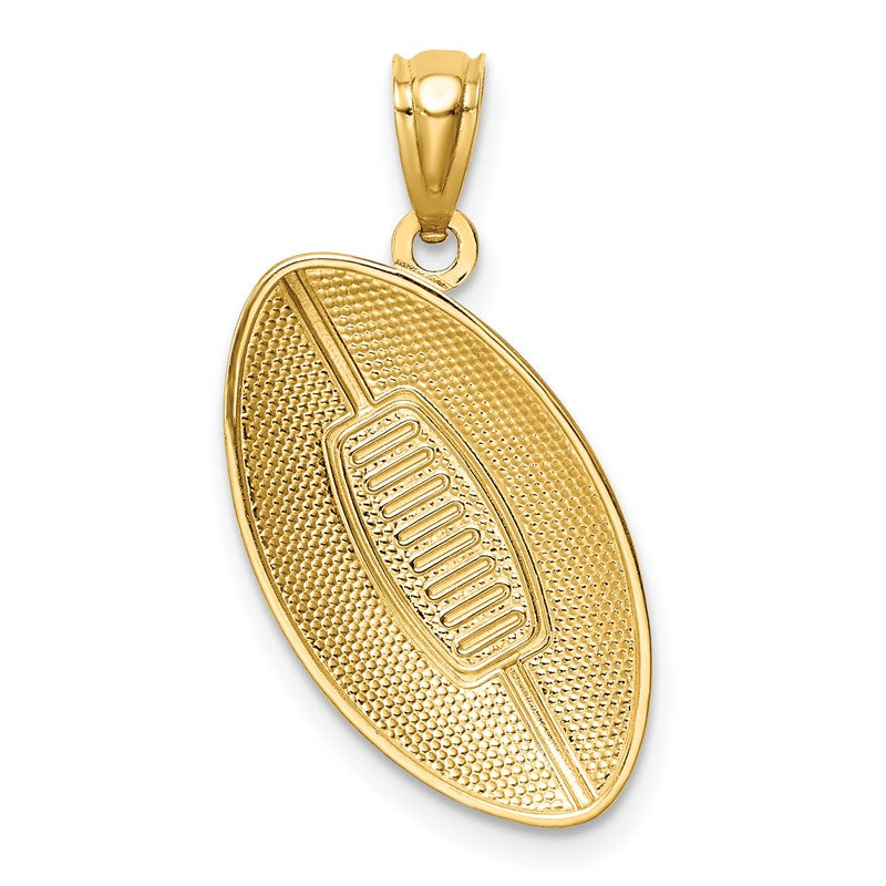 14K Football Pendant C4689