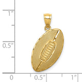 14K Football Pendant C4689