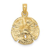 14k Sand Dollar Pendant K2937