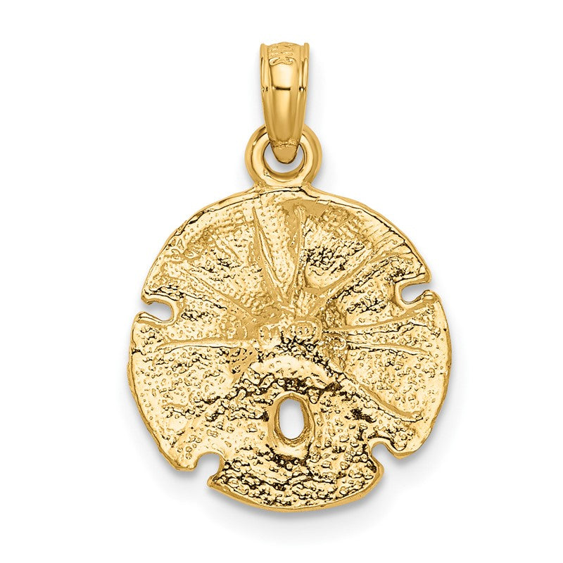 14k Sand Dollar Pendant K2937