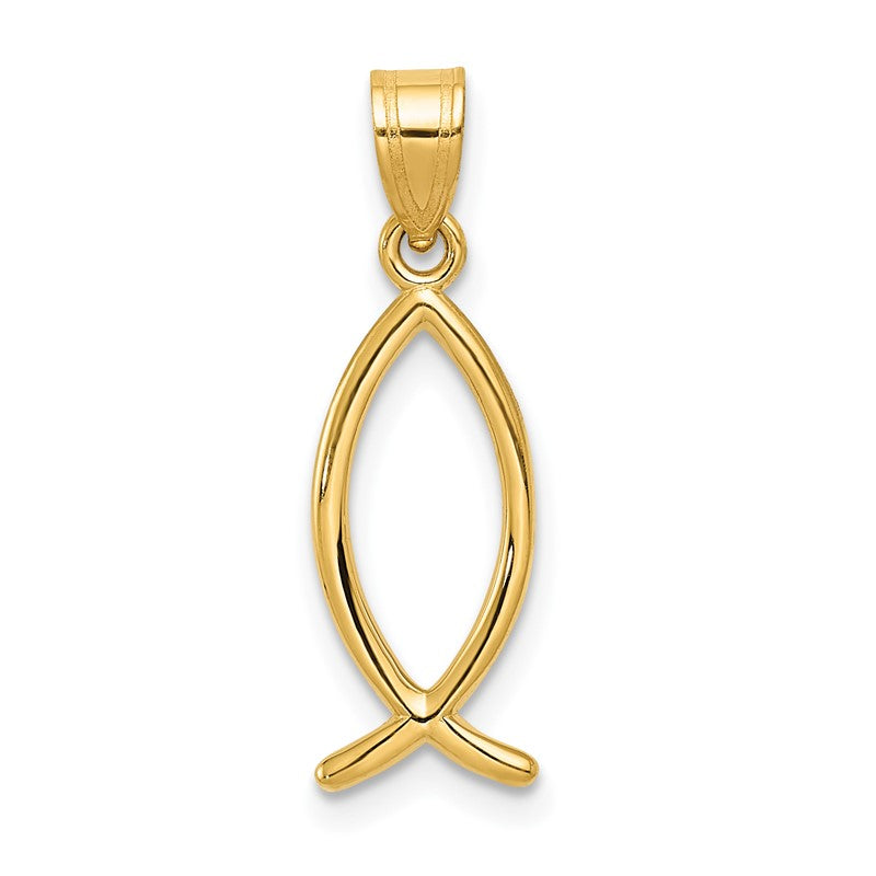 14k Ichthus Fish Pendant XR452