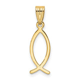 14k Ichthus Fish Pendant XR452