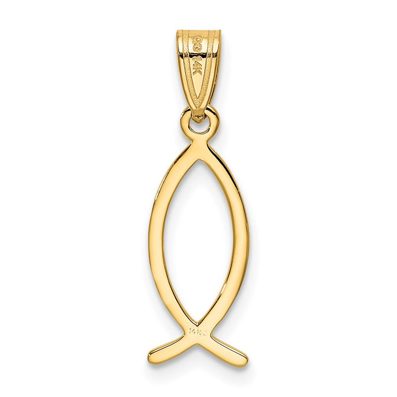 14k Ichthus Fish Pendant XR452
