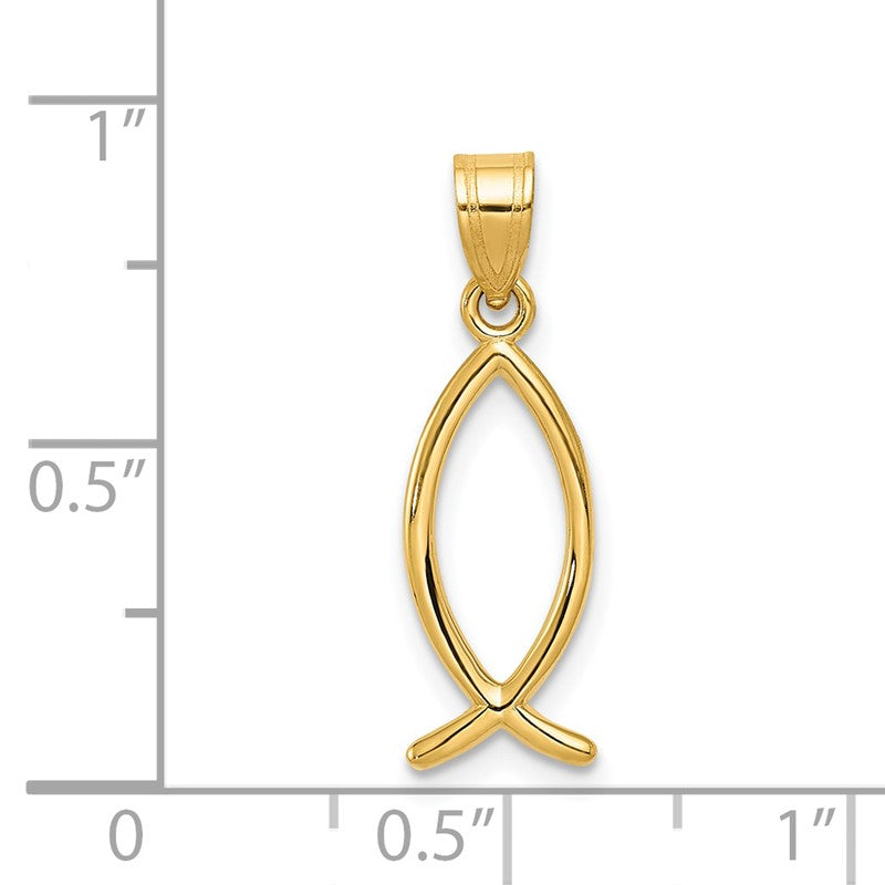 14k Ichthus Fish Pendant XR452