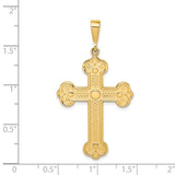 14k Budded Cross Pendant C1474