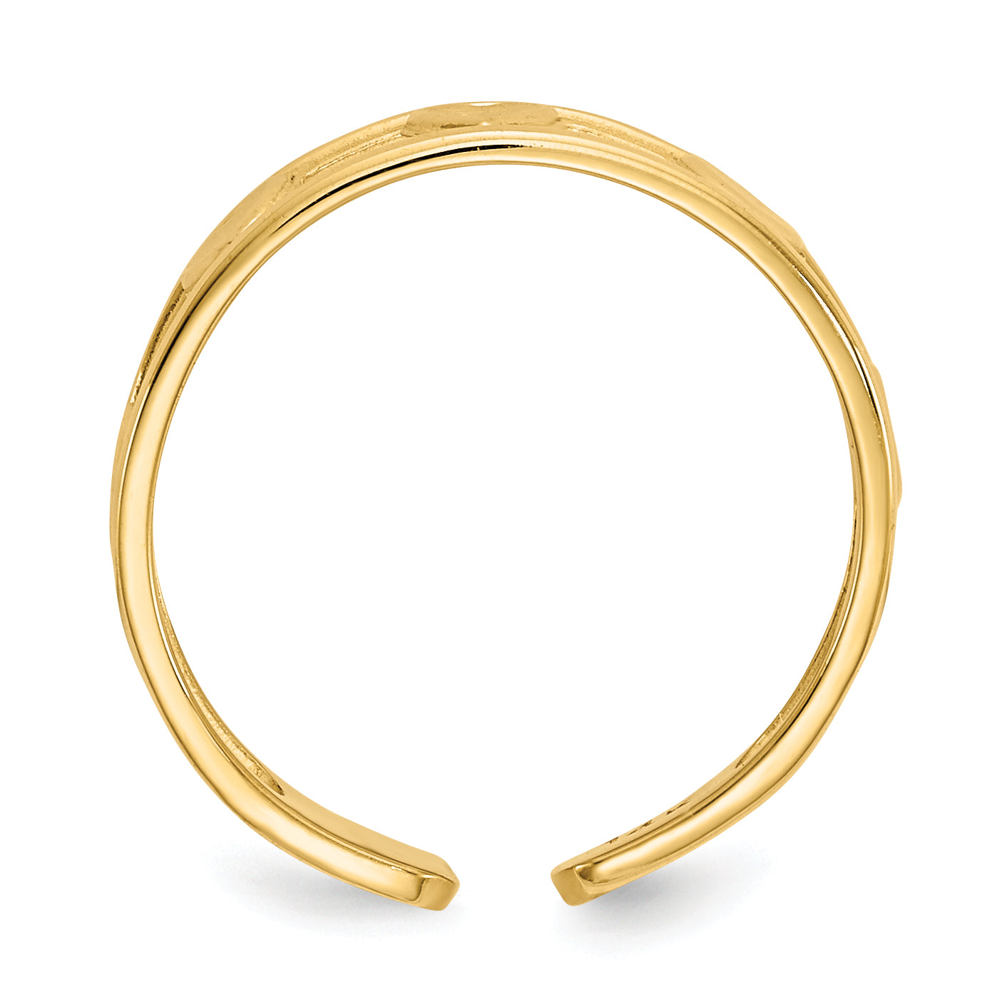 14k Hearts Toe Ring R560