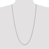 14K White Gold 10 inch 1.7mm Spiga with Lobster Clasp Chain Anklet PEN121