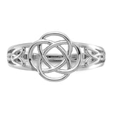 14k White Gold Ladies Celtic Knot Ring D1871