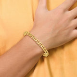 14K 18 inch 6.5mm Hand Polished Fancy Anchor Link with Fancy Lobster Clasp Chain LK678
