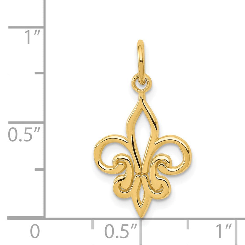 14k Fleur De Lis Charm K2756