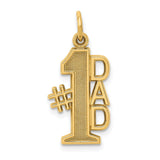 14k #1 DAD Charm C1071
