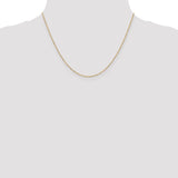 14K 10 inch 1.2mm Diamond-cut Beaded with Lobter Clasp Anklet PEN247