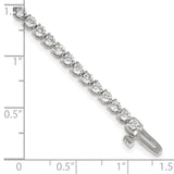 14k White Gold Complete 3.3 carat Round AAA Diamond 3-prong 7 inch Tennis Bracelet X2838WAAA