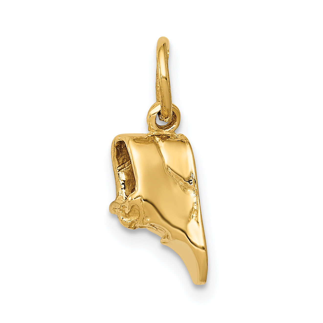 14k  3-D Single Baby Shoe Charm A0158/A