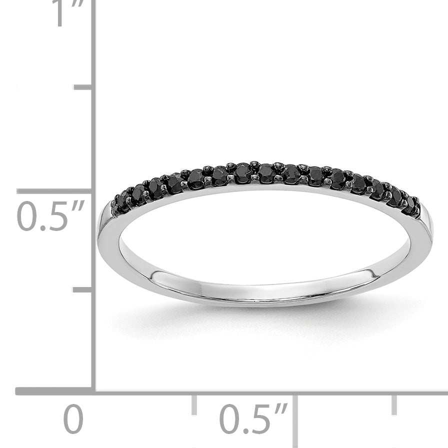 14k White Gold 2mm 1/8 carat Diamond Band RM5622