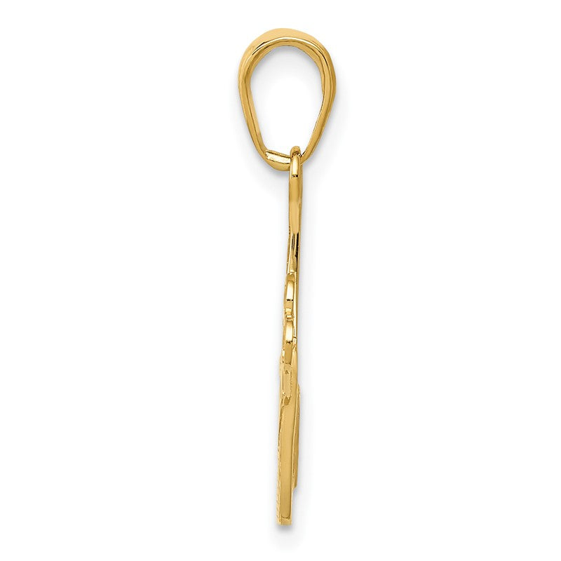 14k Comb and Scissors Charm K4940