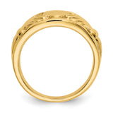 14k Ladies Polished Claddagh Ring D1858