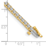 14k Complete 3.92 carat Round AA Diamond 4-prong 7 inch Tennis Bracelet X602AA