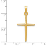 14k Polished Latin Cross Pendant XR1484