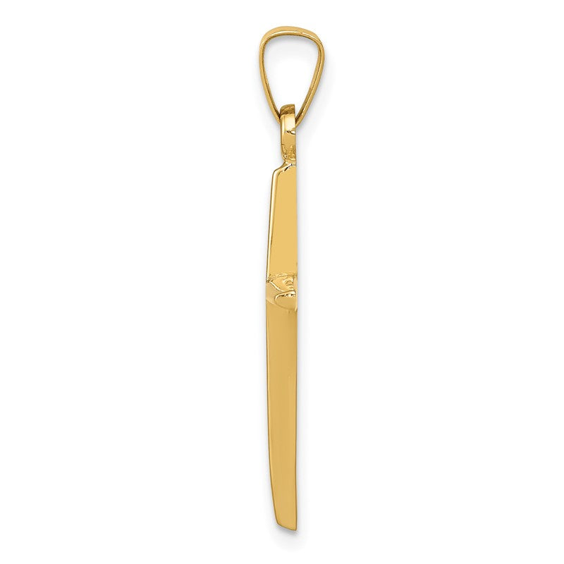 14k Polished Latin Cross Pendant XR1484
