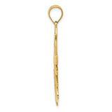 14k Filigree Sun Pendant K4813