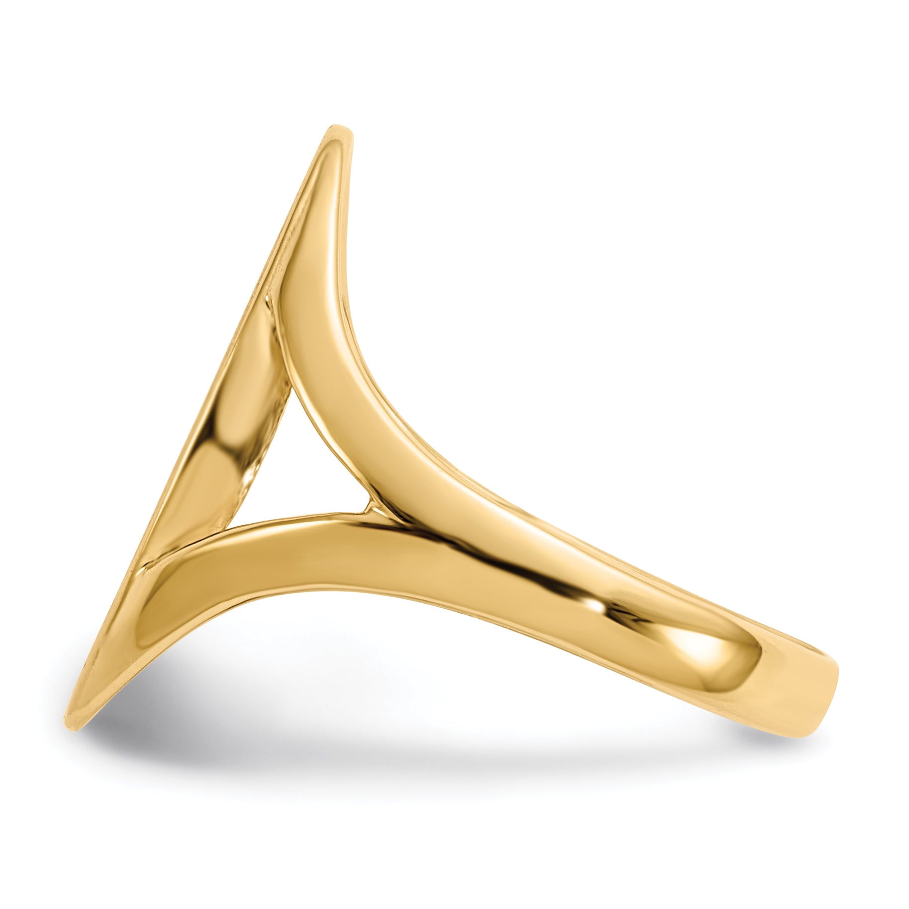 14k 9.0x16.5mm Closed Back Signet Ring RS185