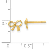 14k Polished Bow Post Earrings TF1271