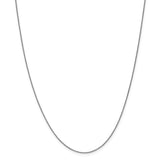 14K White Gold 10 inch .85mm Spiga with Lobster Clasp Anklet PEN95