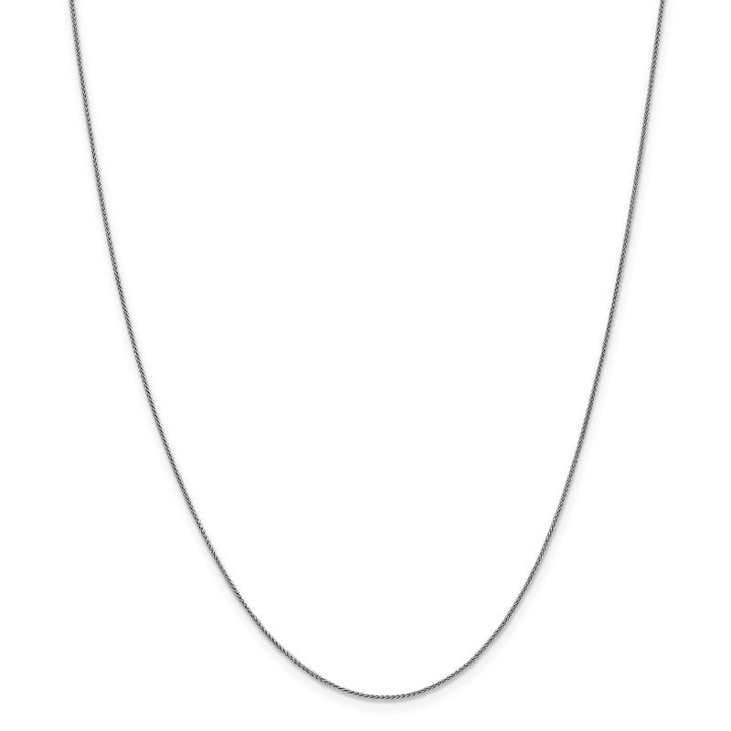 14K White Gold 10 inch .85mm Spiga with Lobster Clasp Anklet PEN95